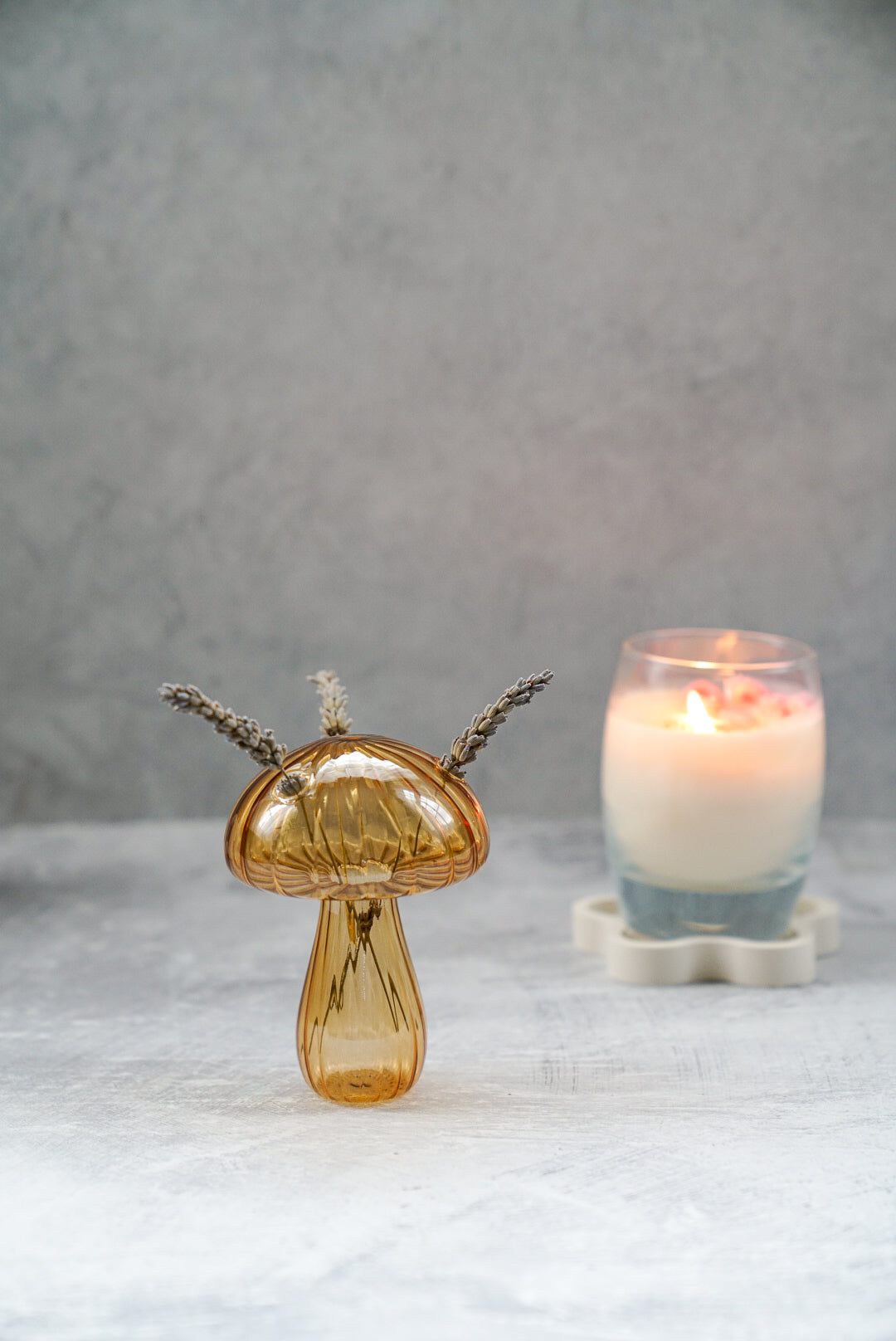 Mushroom Glass Vase