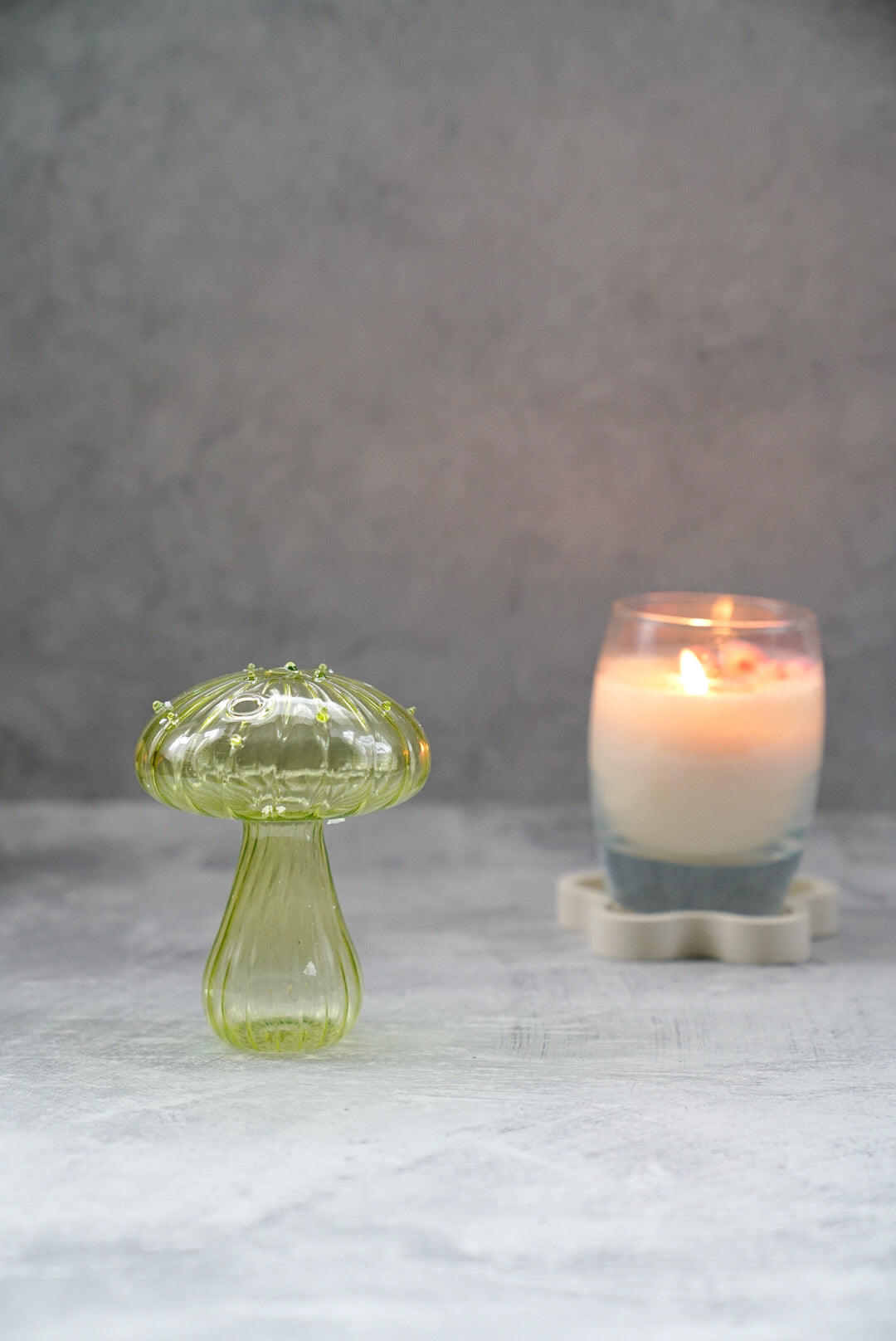 Mushroom Glass Vase