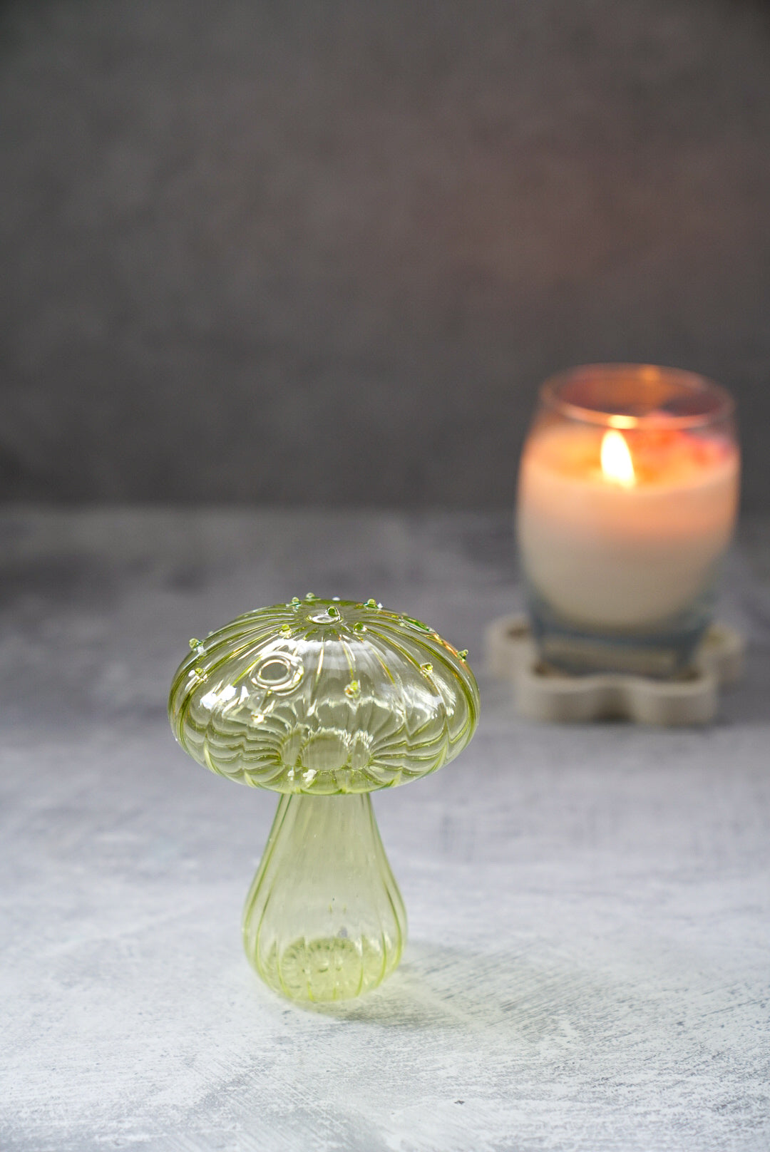 Mushroom Glass Vase