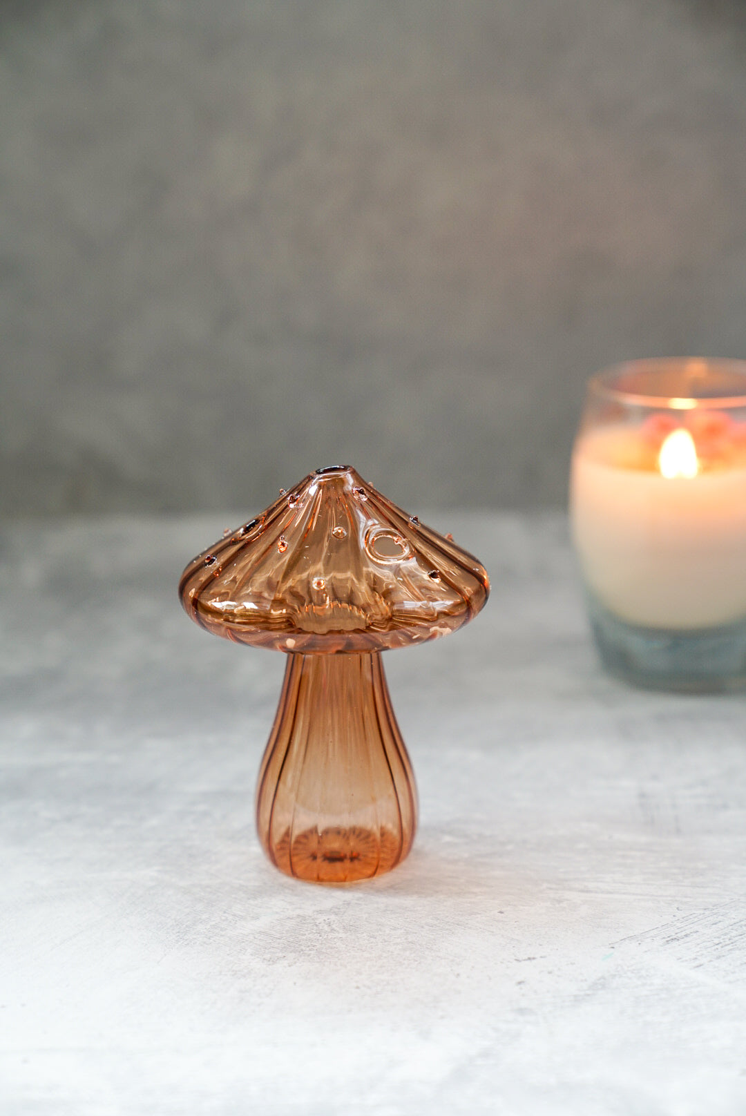 Mushroom Glass Vase