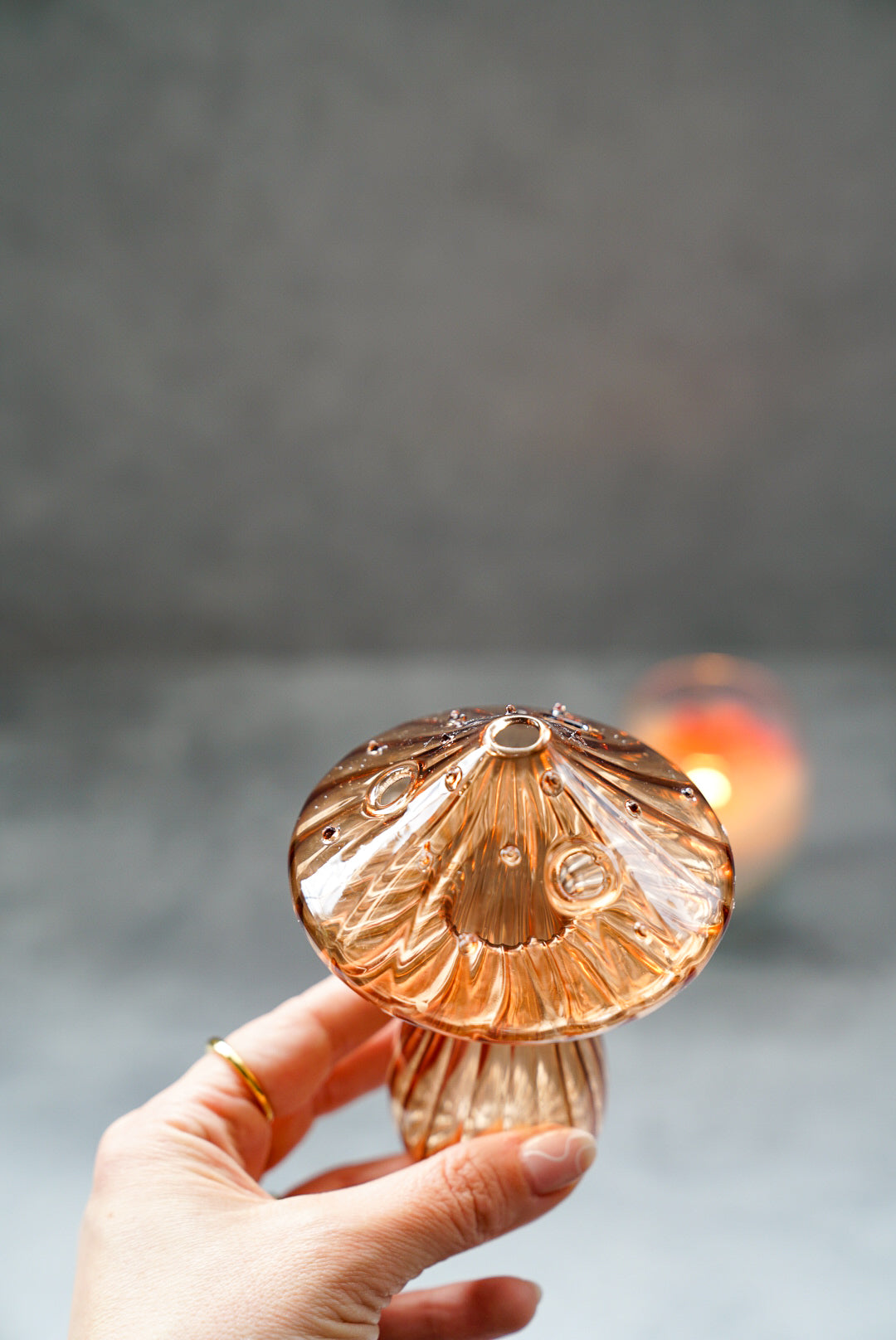Mushroom Glass Vase