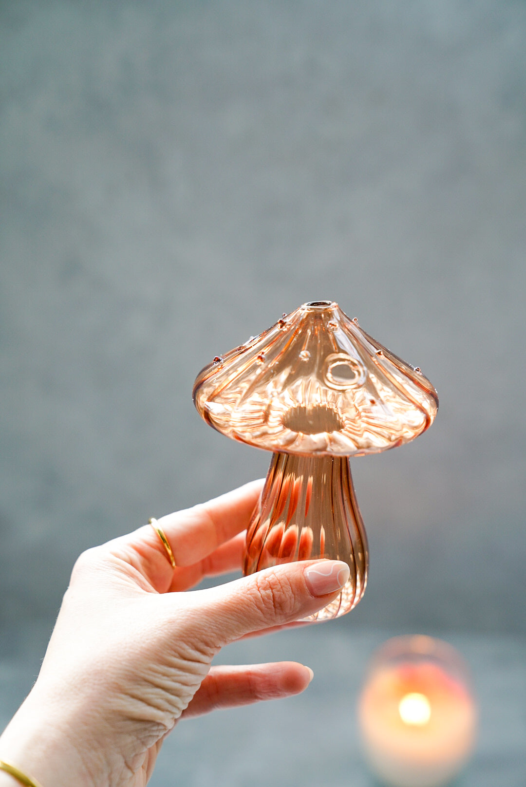 Mushroom Glass Vase