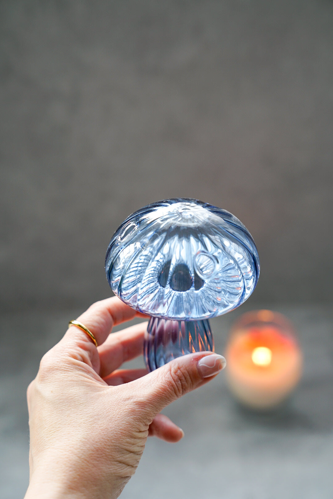Mushroom Glass Vase
