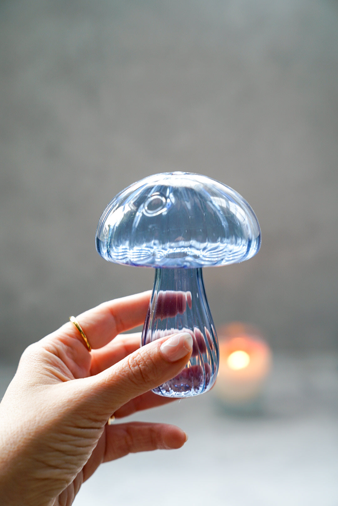 Mushroom Glass Vase
