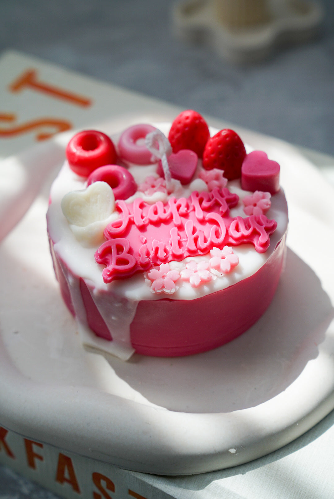 Handmade Custom Birthday Cake Candle