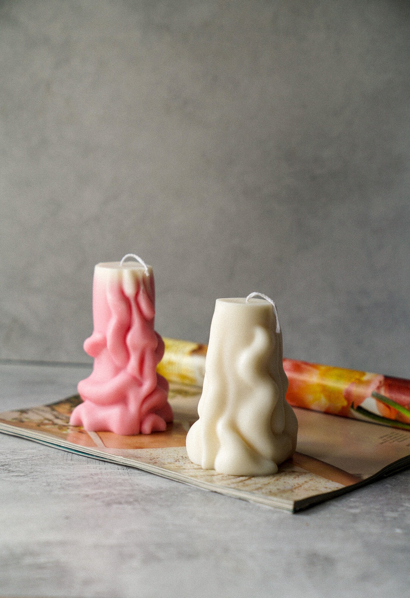 Decorative Pillar Soy Wax Candles