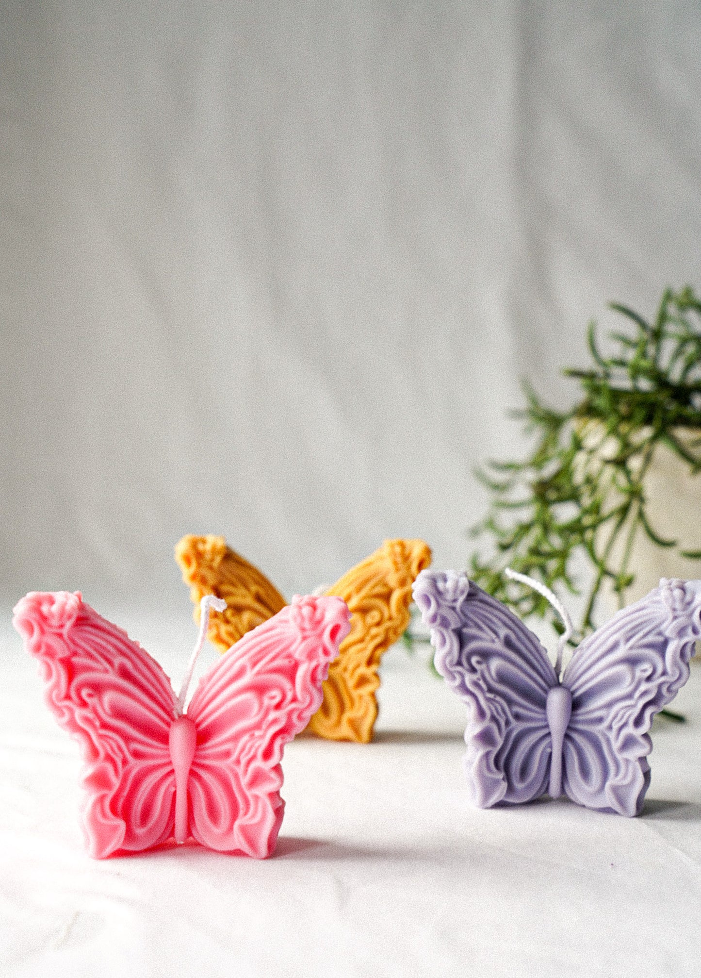 Three Butterfly Soy Wax Candle