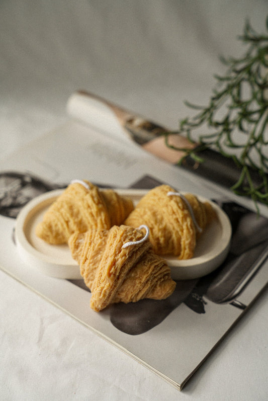 Croissant Shaped Soy Wax Candle