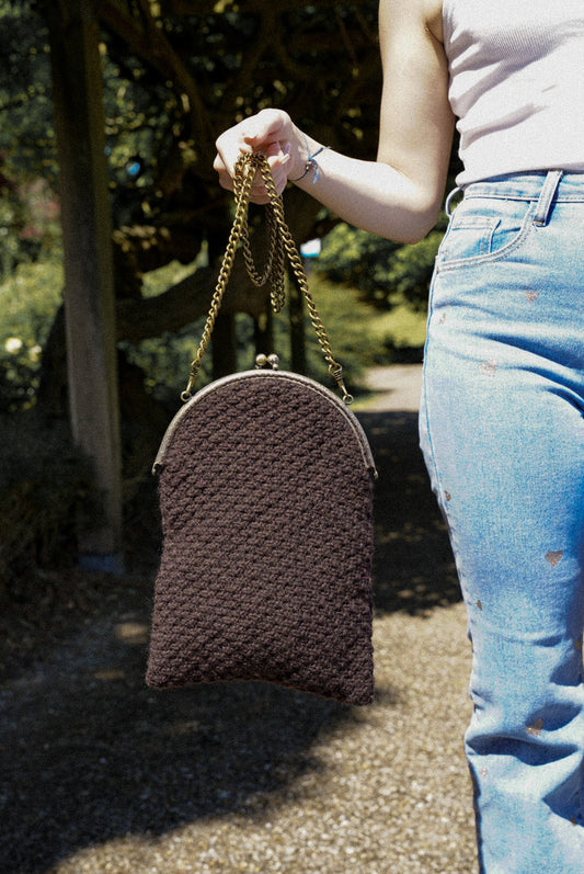 Brown Handcrafted Boho Day and Night Bag