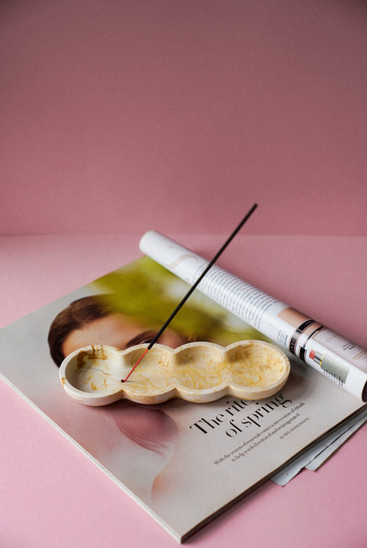 Wavy Bubble Incense Stick Holders