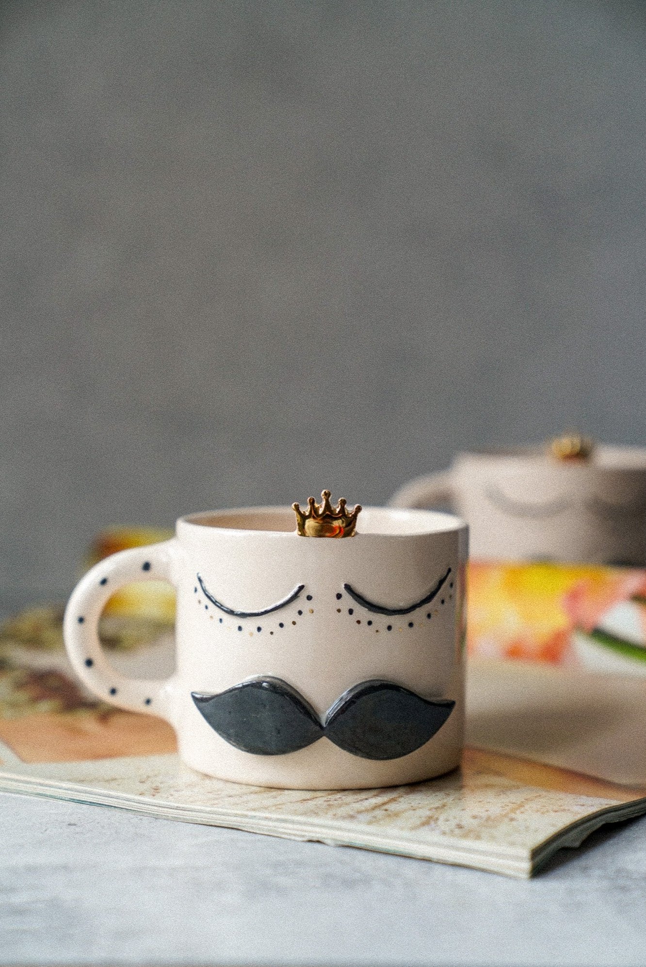 Mr King Ceramic Coffee / Tea Cup