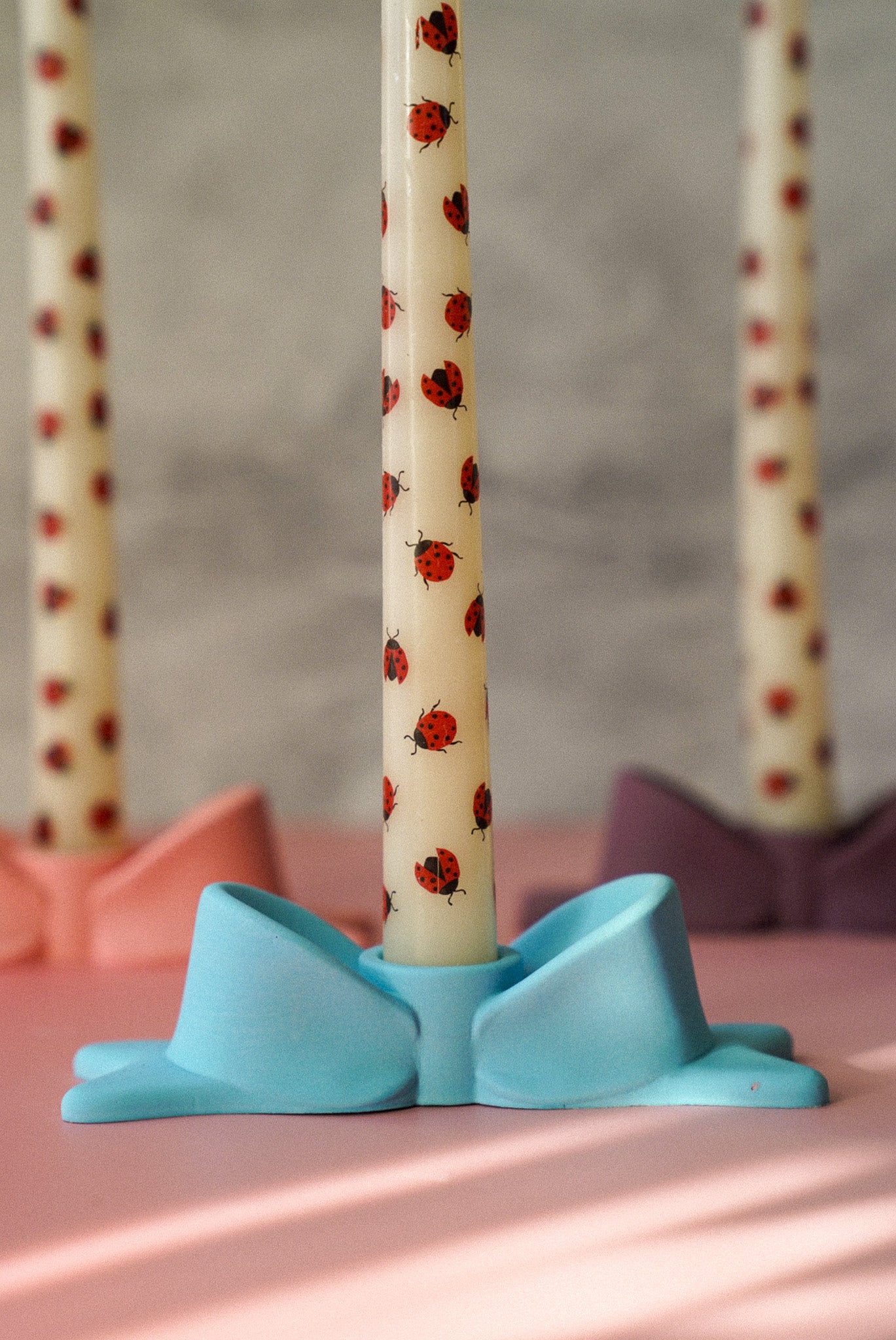 Love Bug Dinner Candles Set For 2