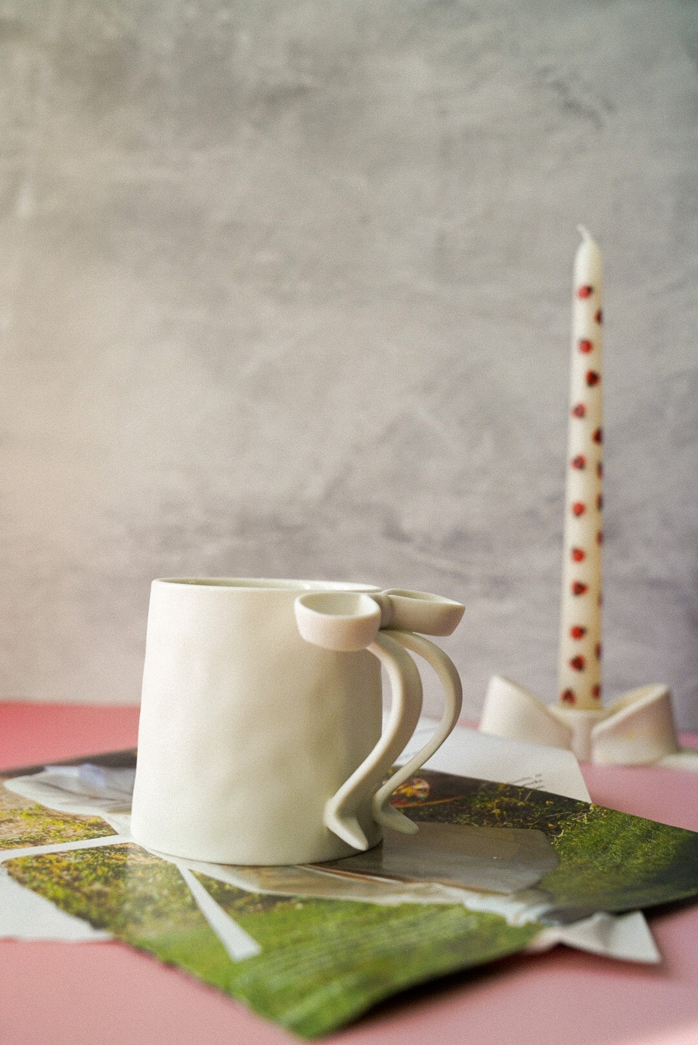 Bow Ceramic Coffee Cup / Tea Mug