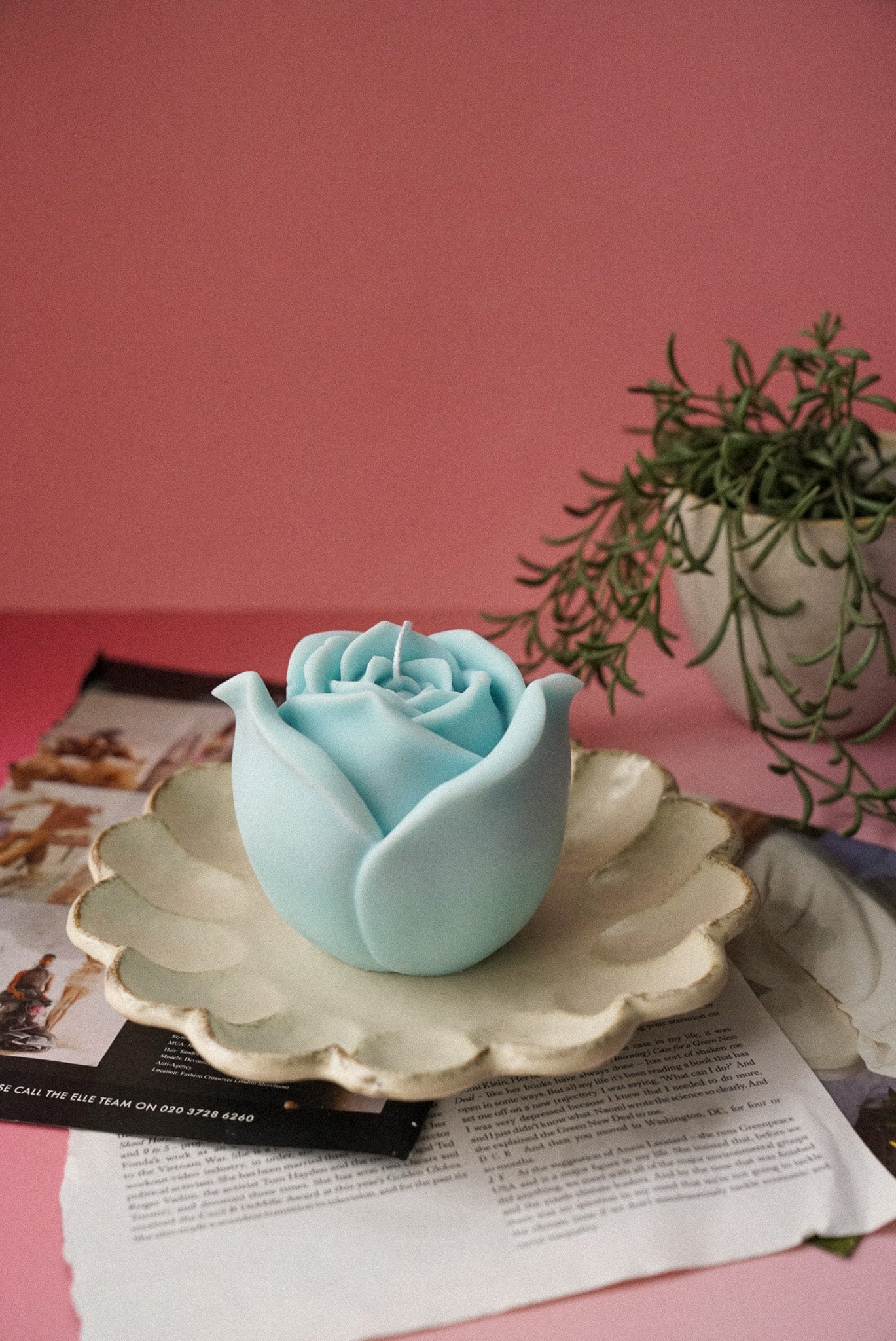 XL Rose Shape Soy Wax Candle