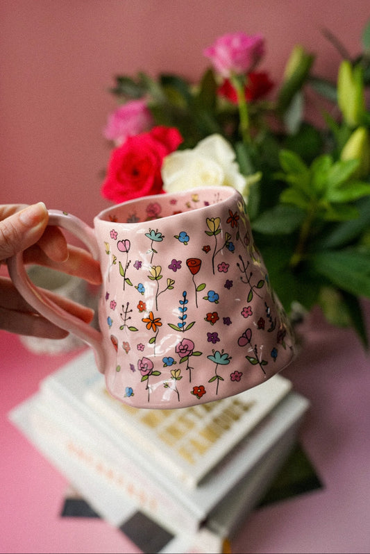 Flower Ceramic Coffee Cup / Tea Mug