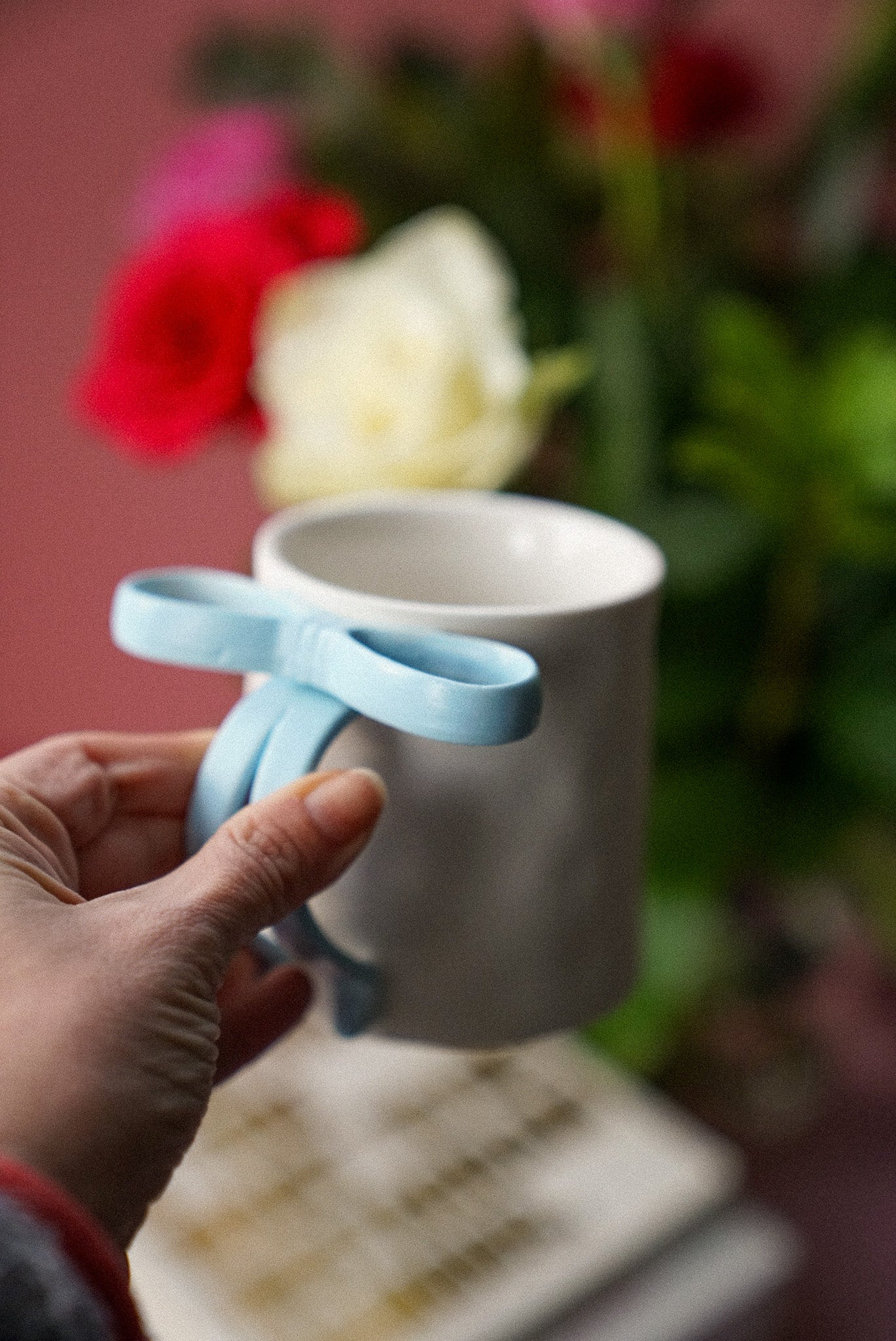 Bow Ceramic Coffee Cup / Tea Mug
