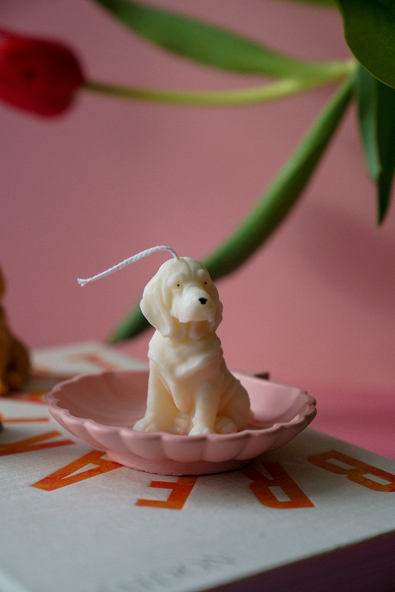 Basset Hound Candle