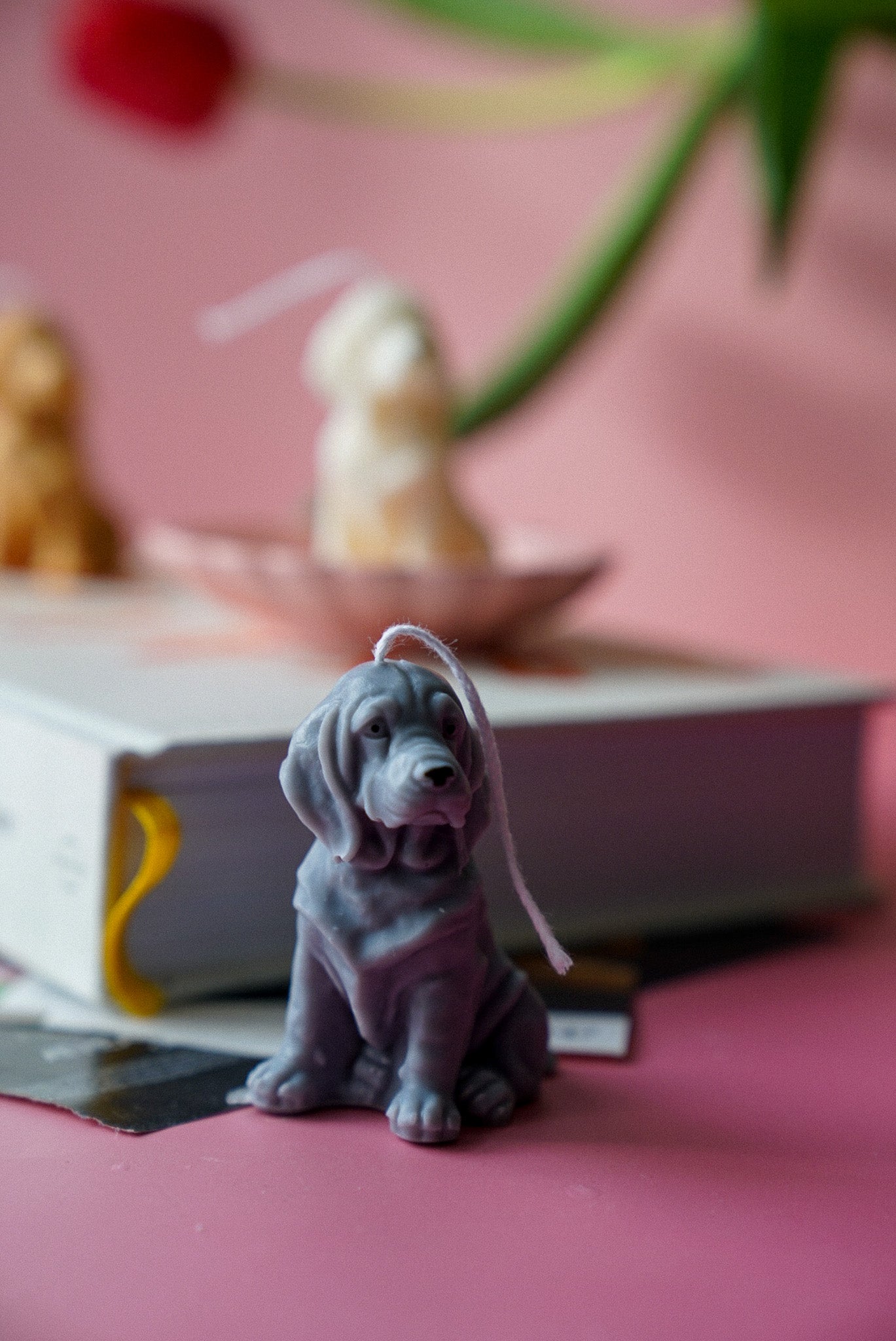 Basset Hound Candle