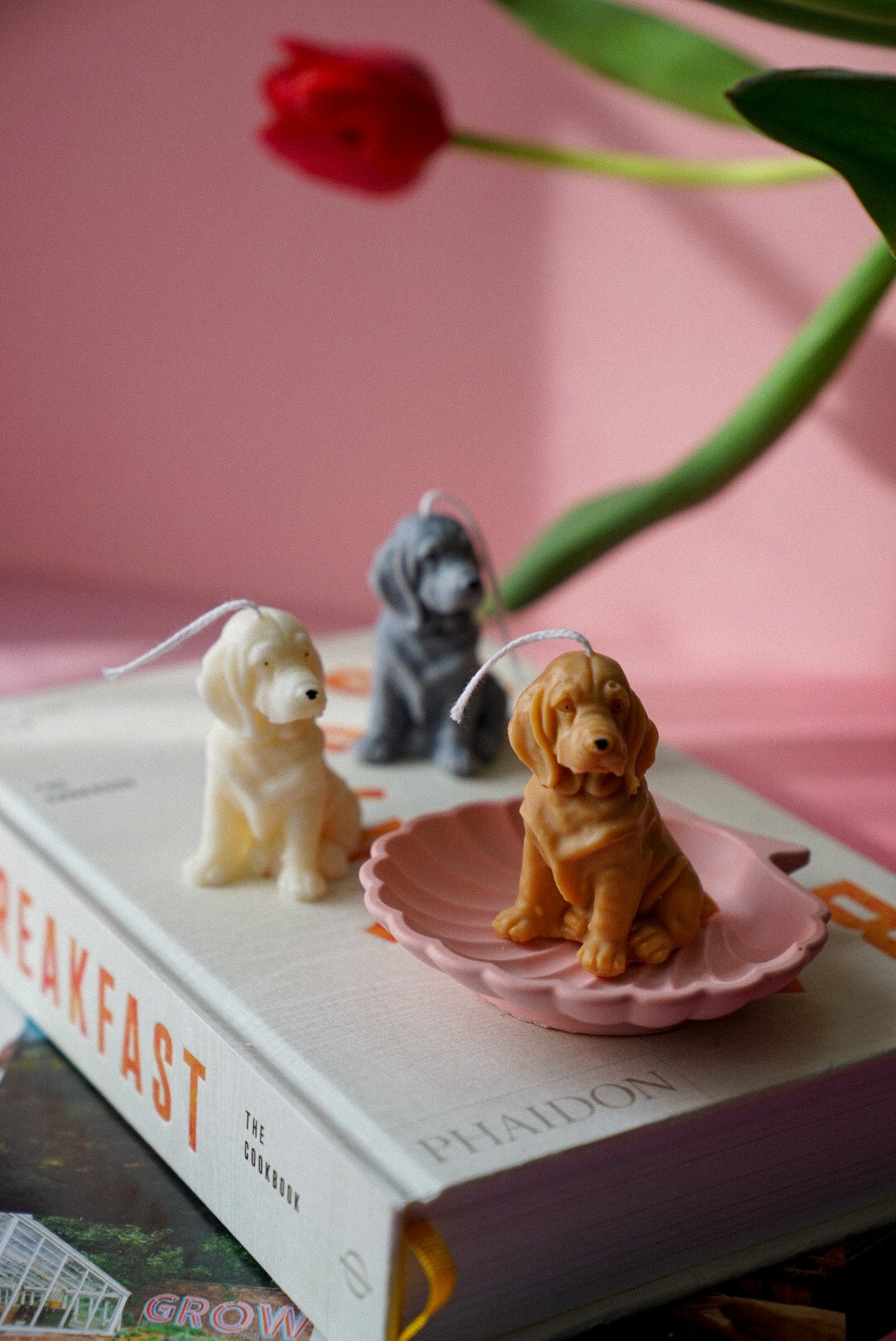 Basset Hound Candle