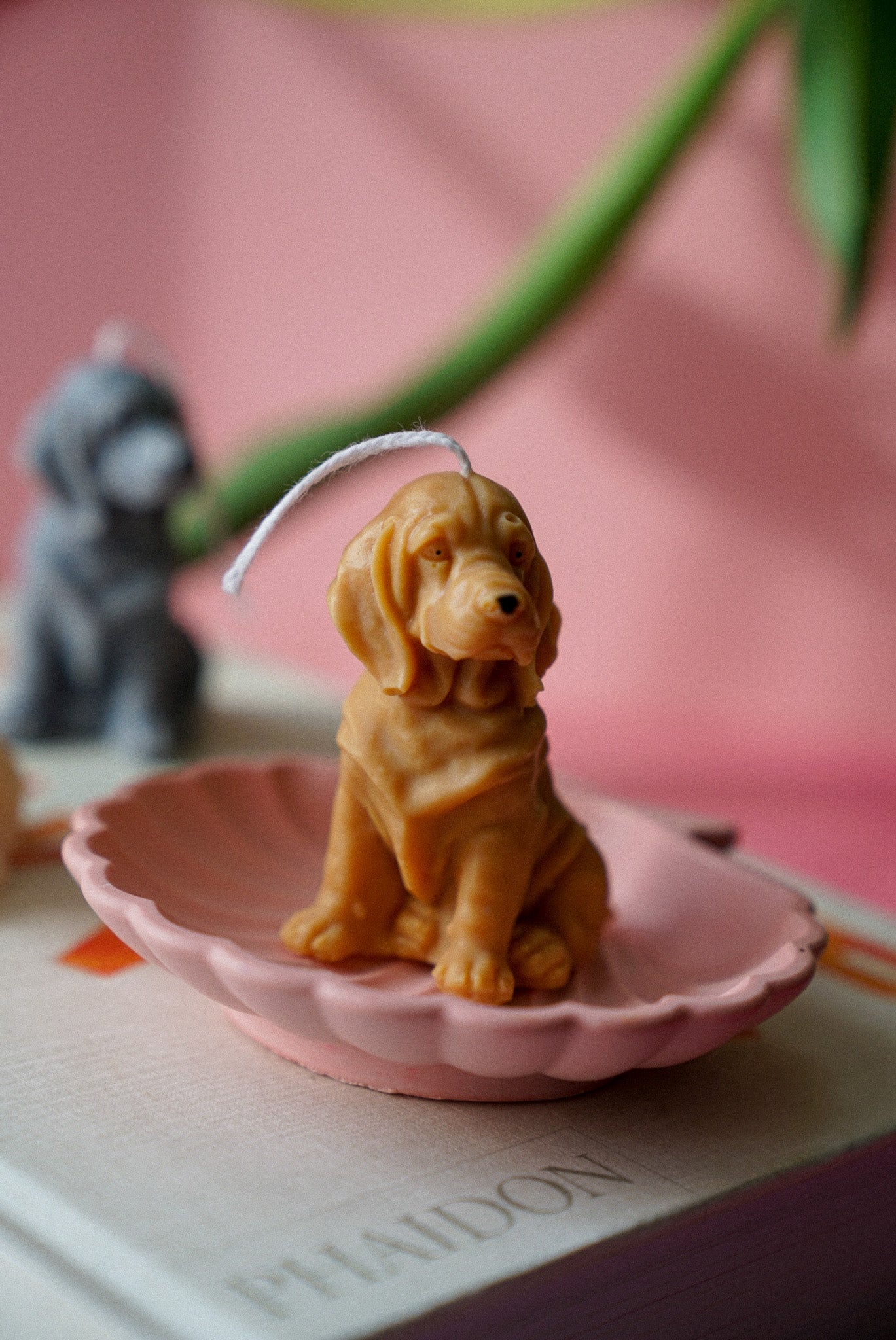 Basset Hound Candle