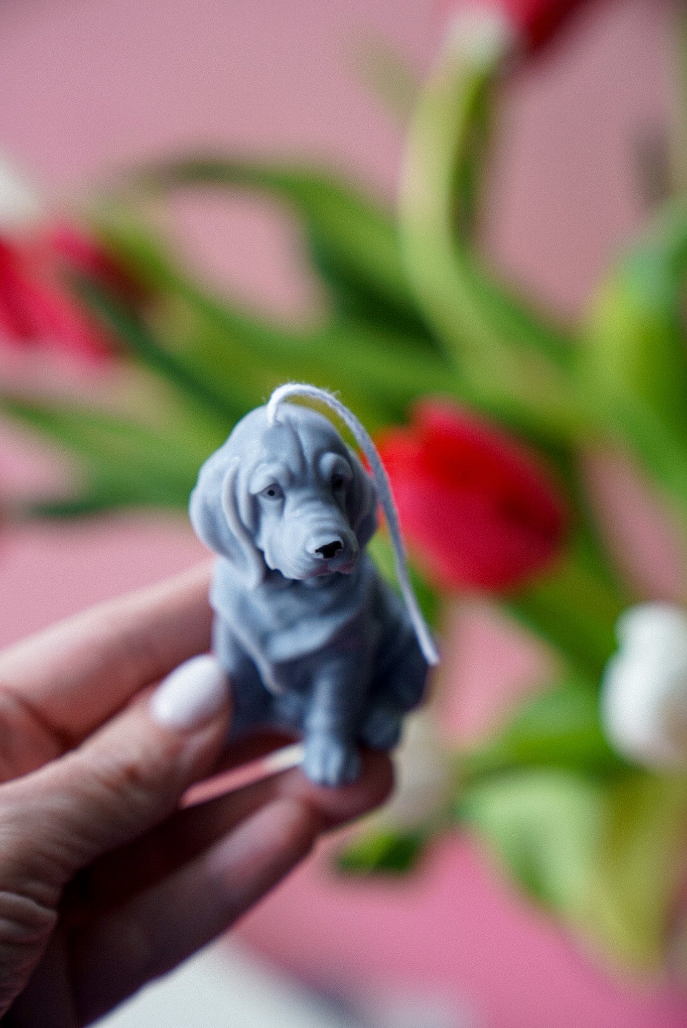 Basset Hound Candle