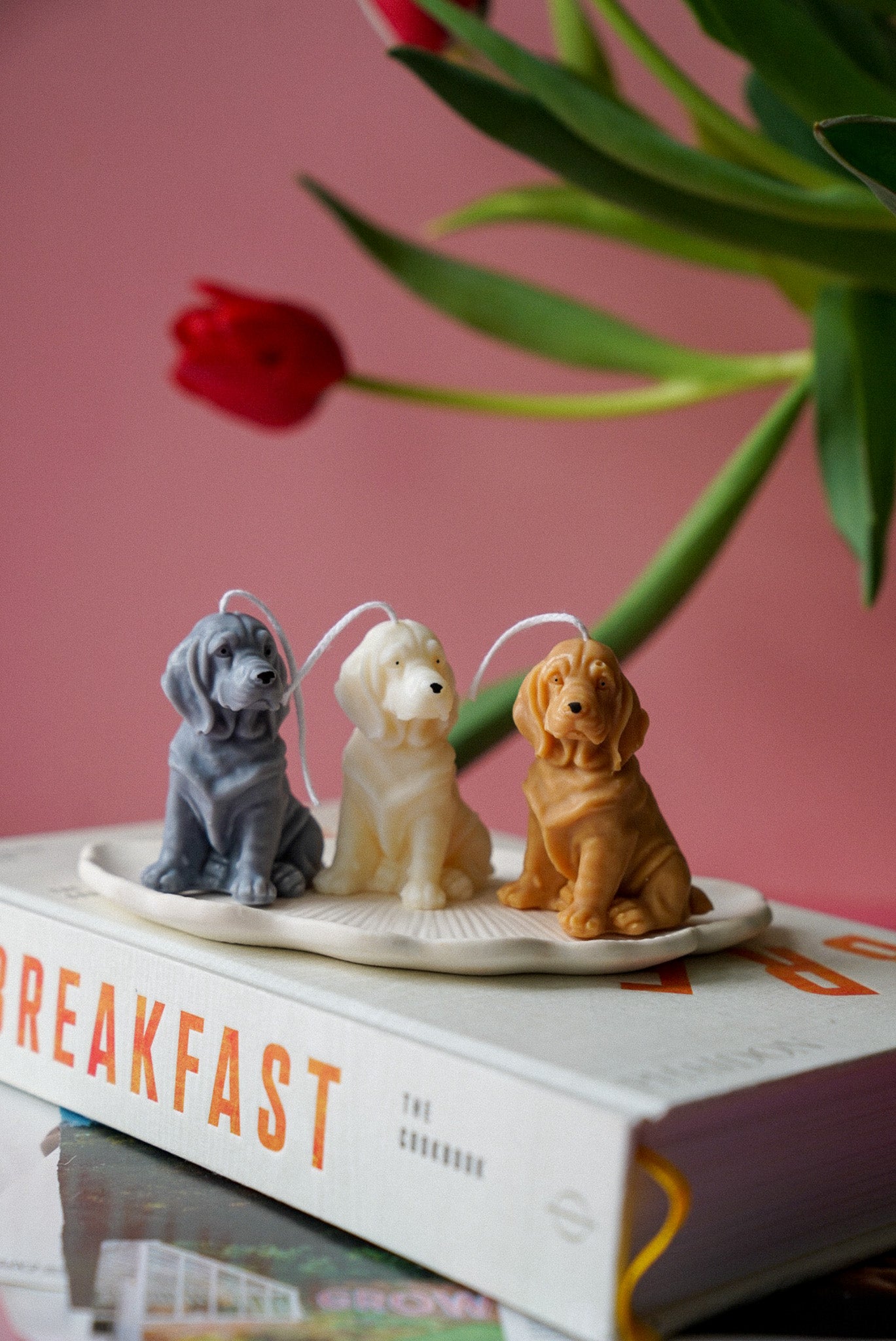 Basset Hound Candle