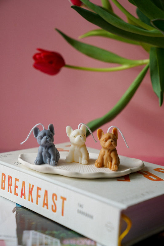 French Bulldog Candle