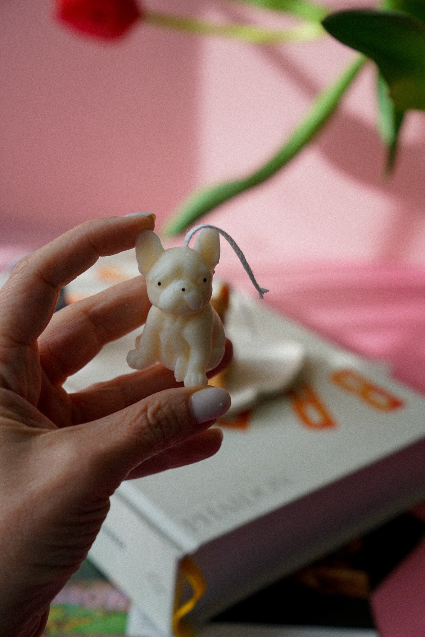 French Bulldog Candle