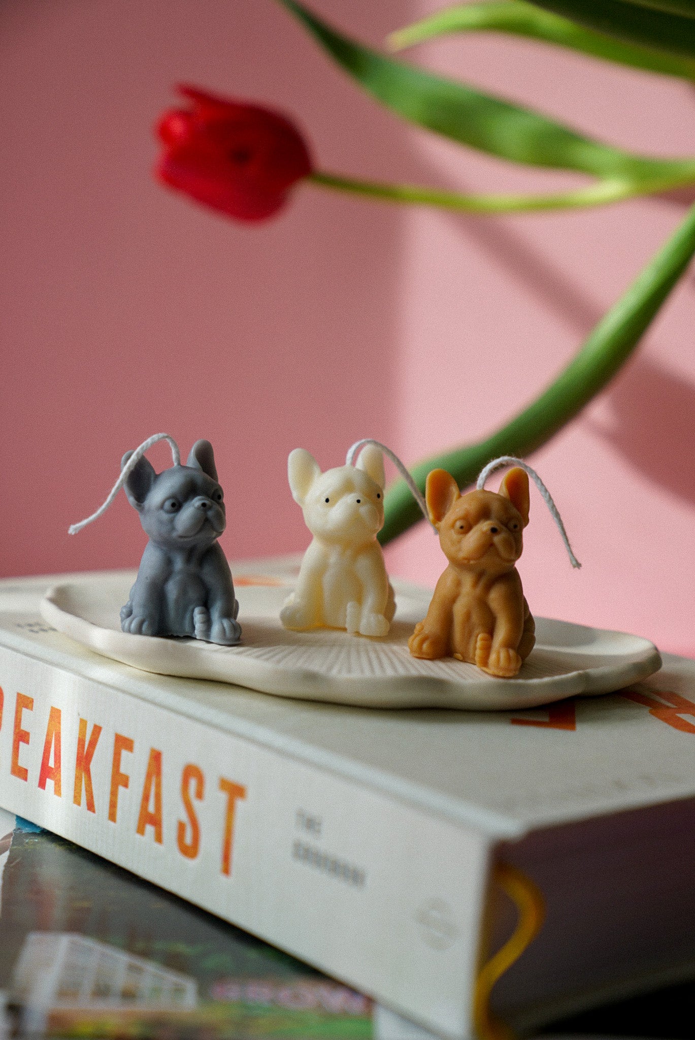 French Bulldog Candle