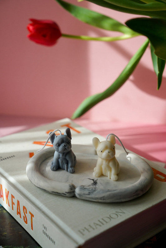 French Bulldog Candle