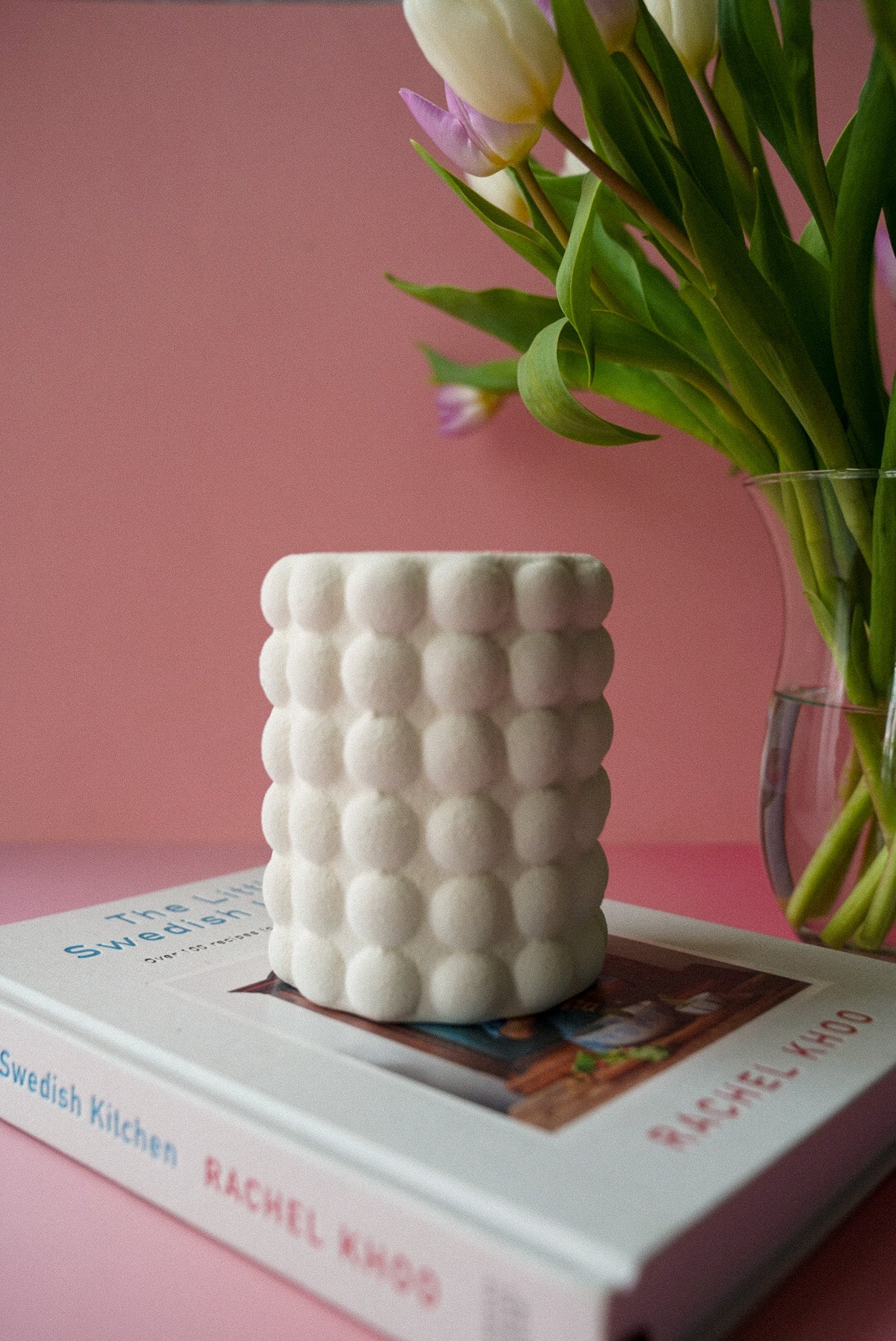 Cream Speckle Bubble Oil Burner and Wax Warmer