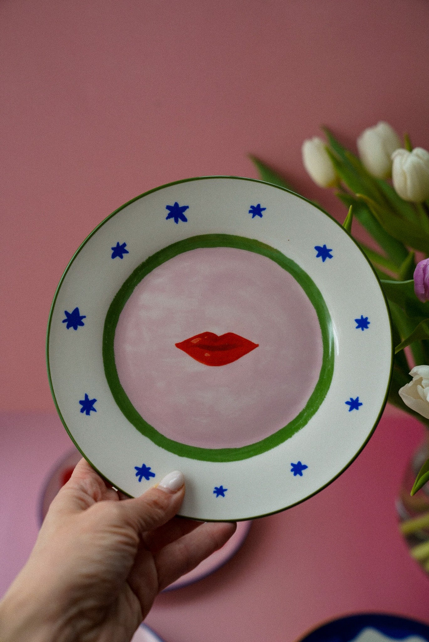 Set of 4 Icon Cake Plates