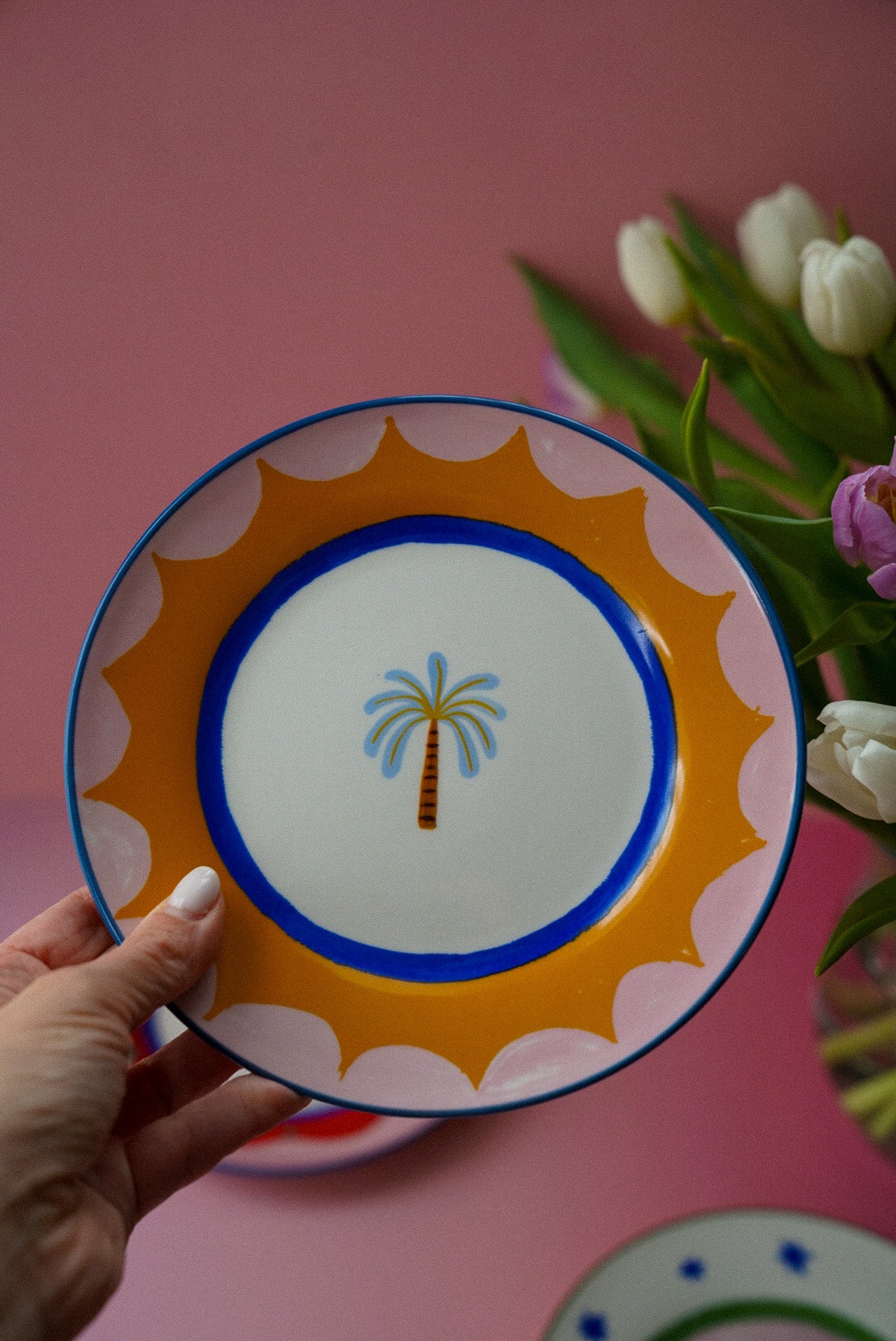 Set of 4 Icon Cake Plates