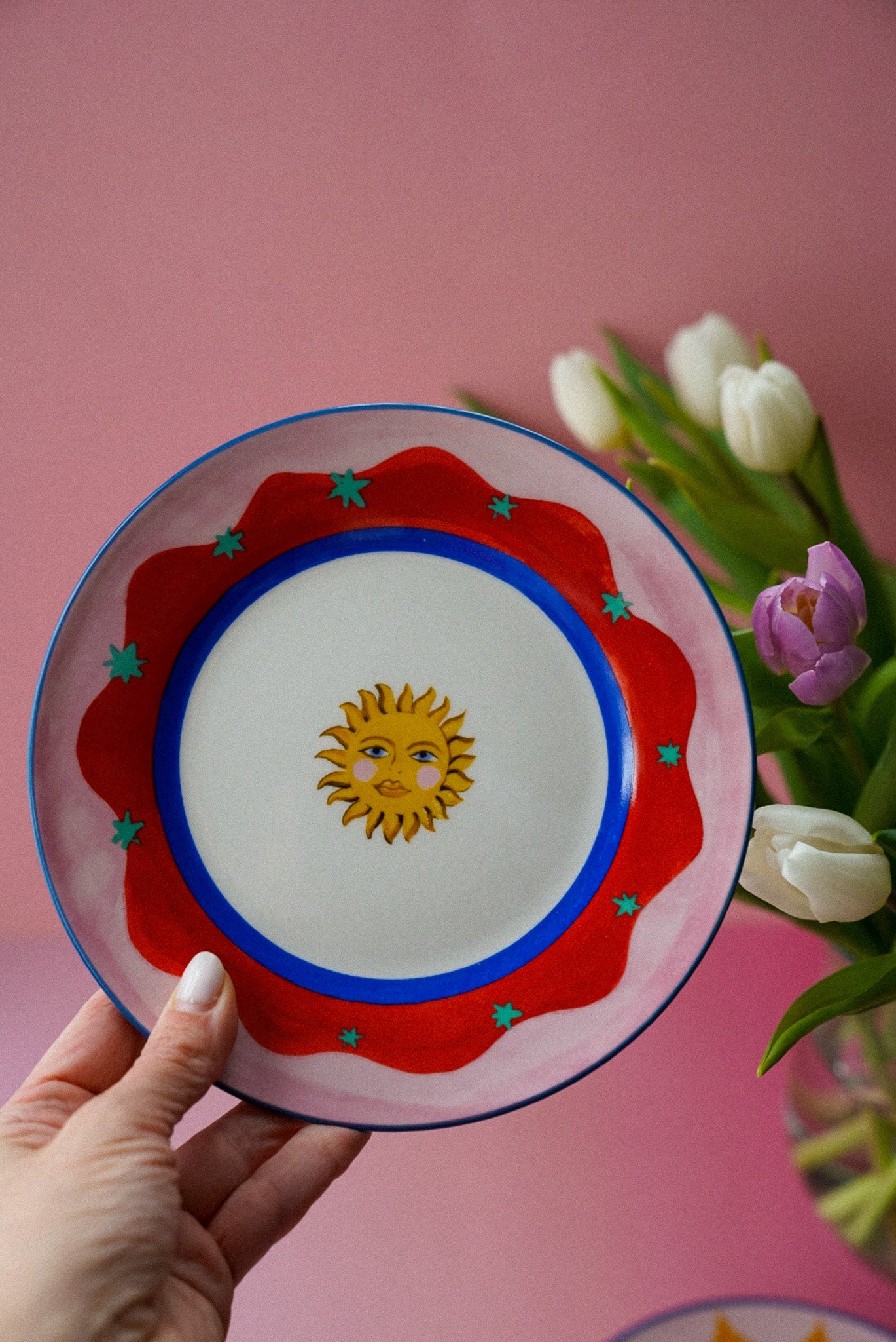 Set of 4 Icon Cake Plates