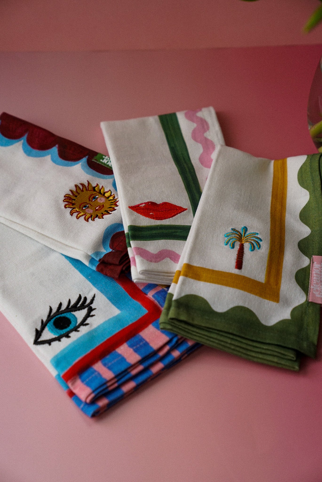 Set of Four Icon Napkins