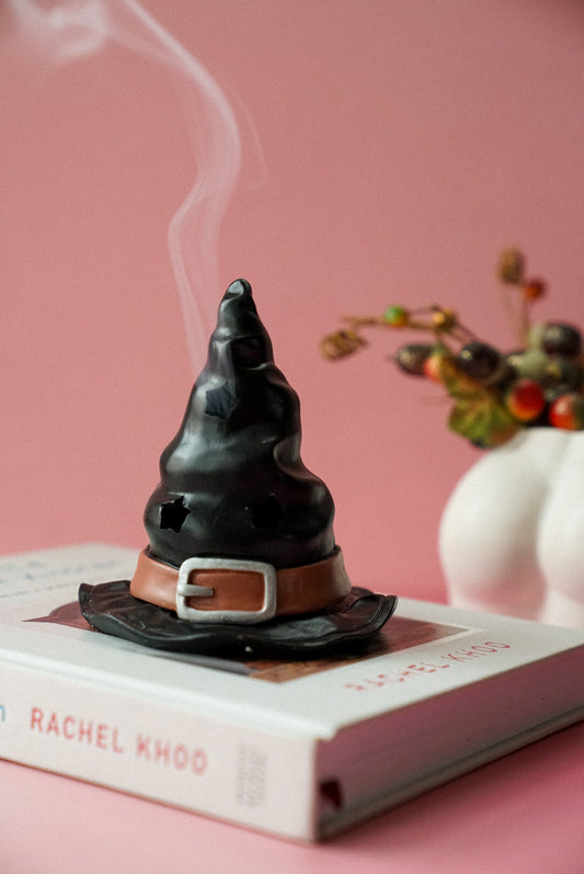 Witch Hat Halloween Incense Cone Burner