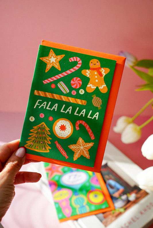 Fala La La La Christmas Candy Card