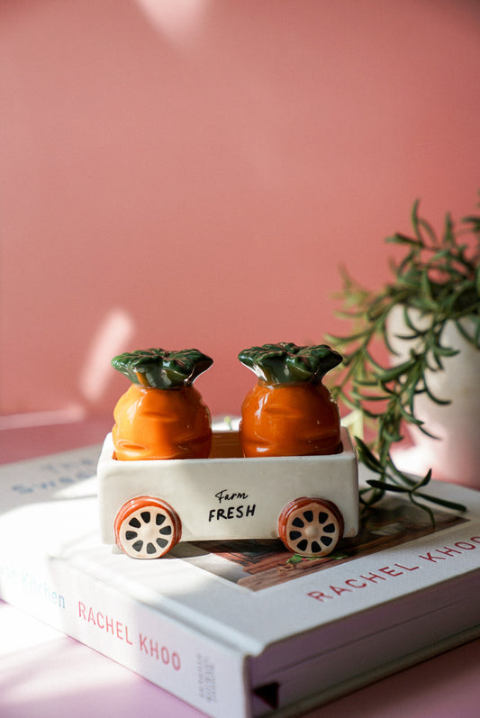Cottagecore Carrot Salt and Pepper Shakers