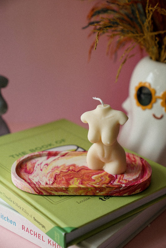 Female Torso Candle