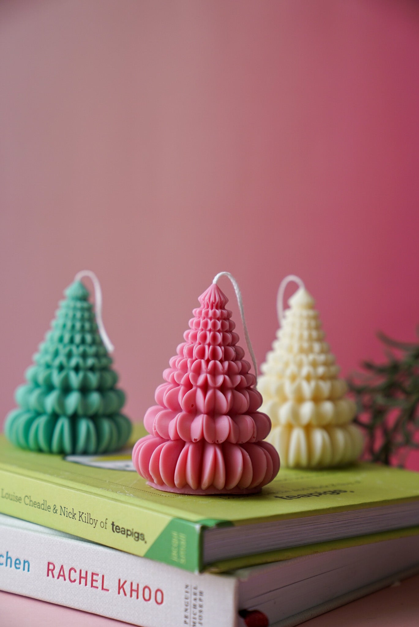 Origami Christmas Tree Candles