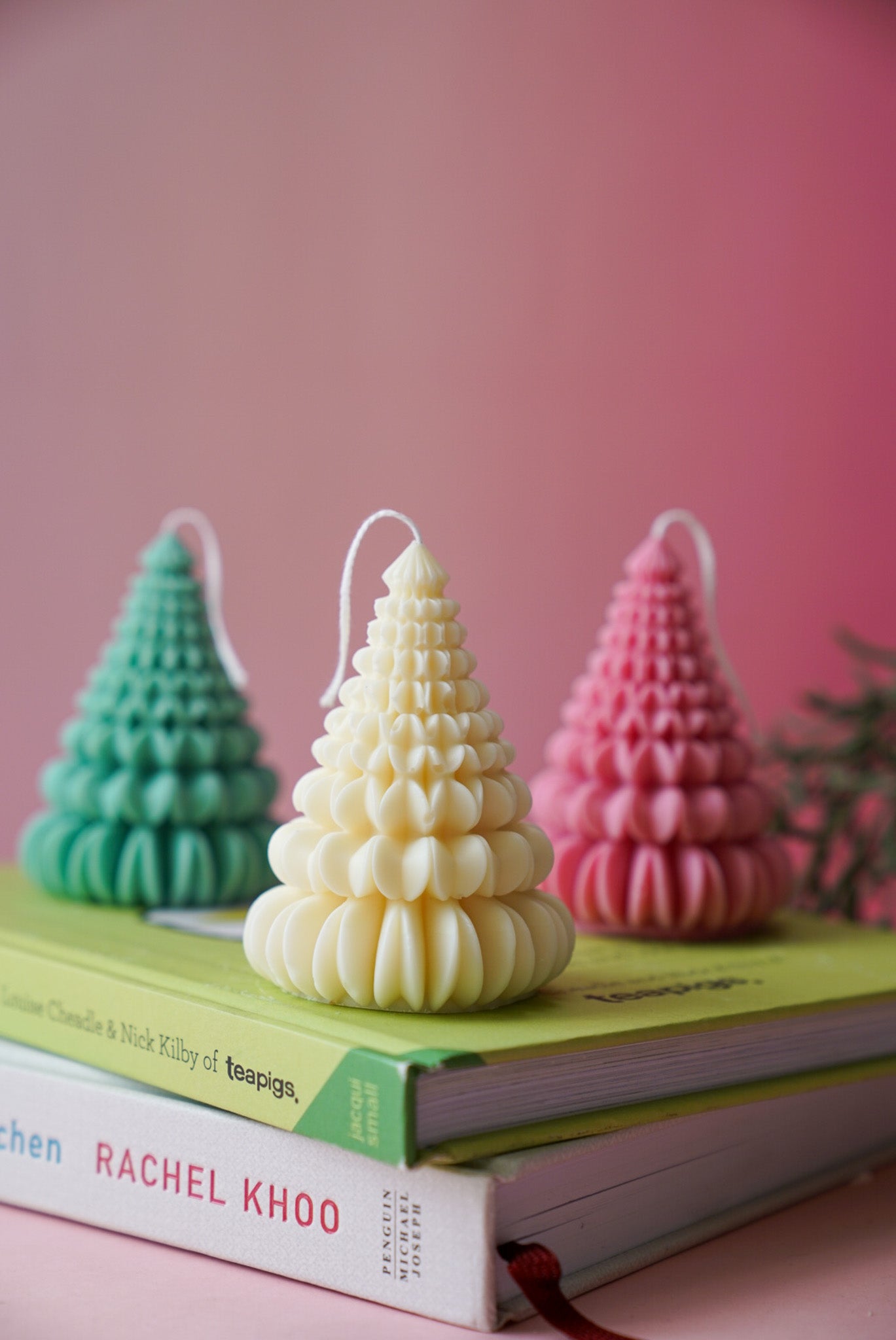 Origami Christmas Tree Candles