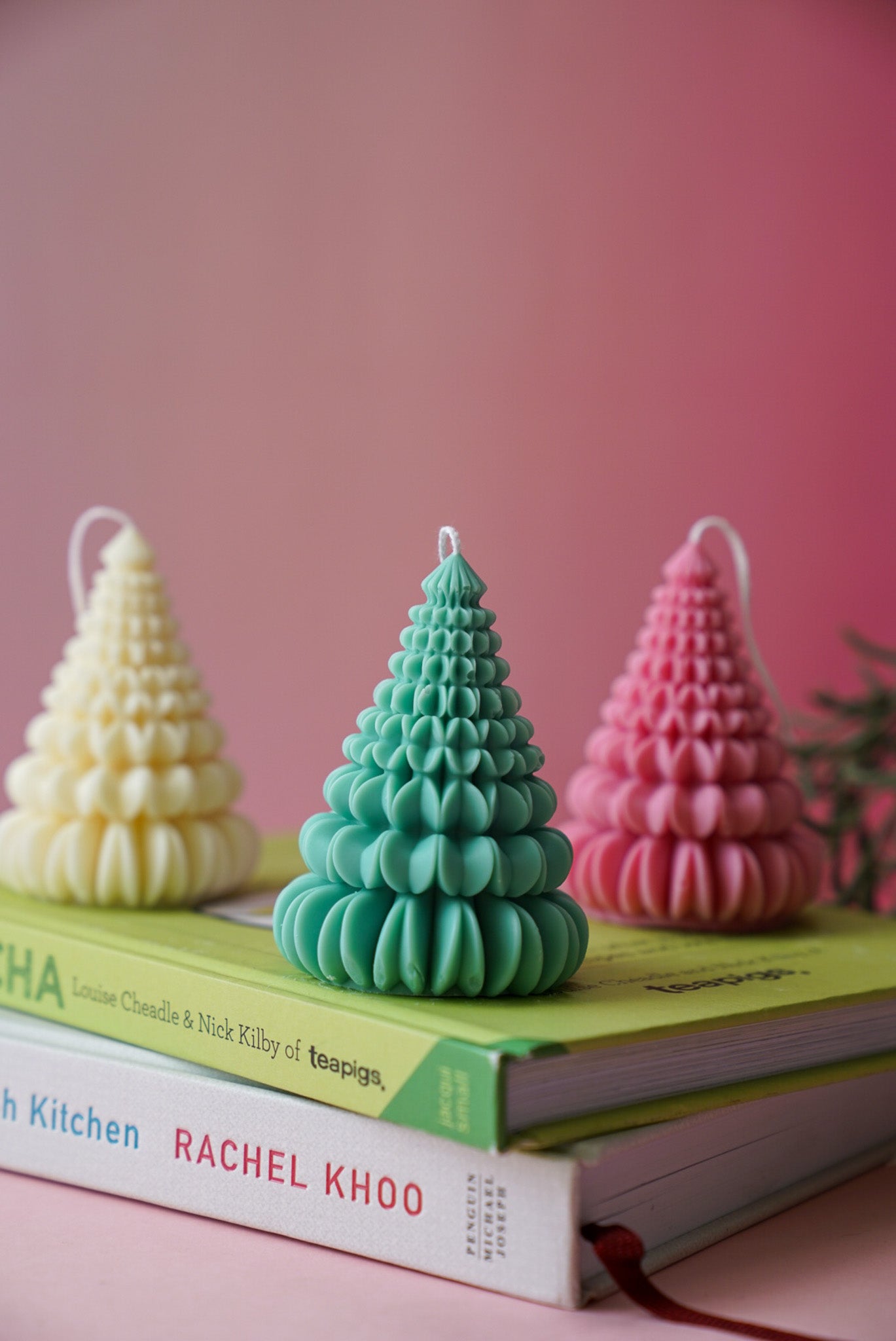 Origami Christmas Tree Candles