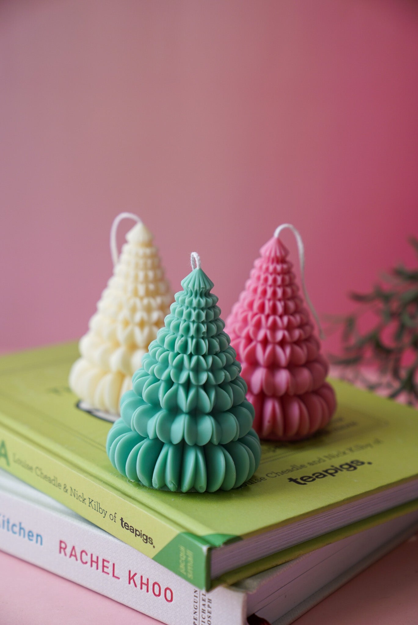 Origami Christmas Tree Candles