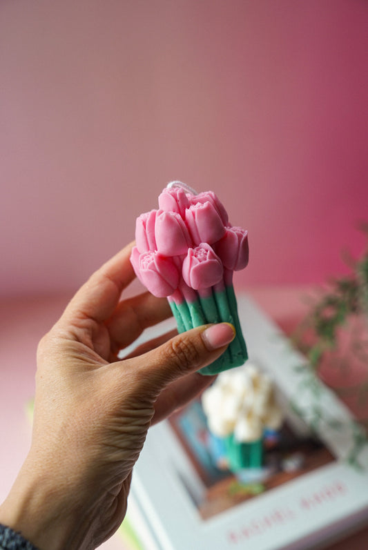 Tulip Bouquet Candle