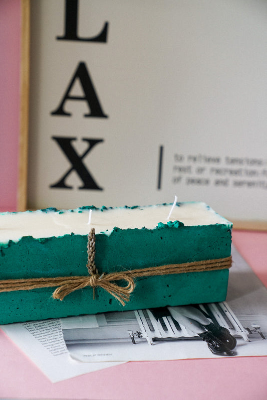 XL Handmade Concrete Candle