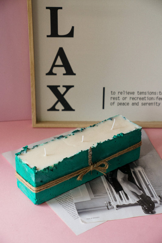 XL Handmade Concrete Candle