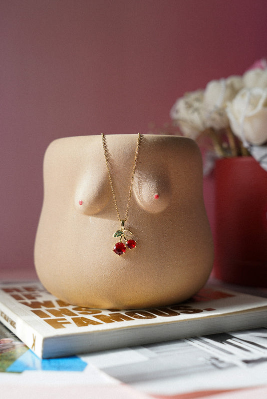 Cherry Gold Plated Necklace