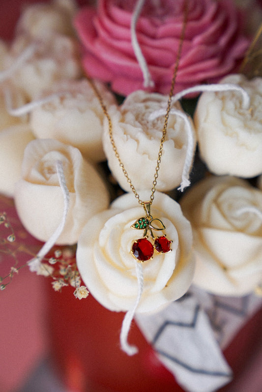 Cherry Gold Plated Necklace