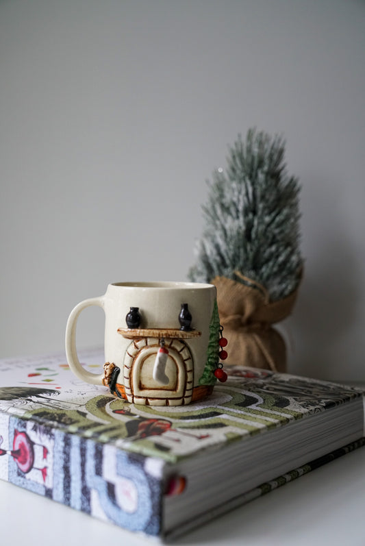 Handmade Christmas Ceramic Coffee / Tea Cup