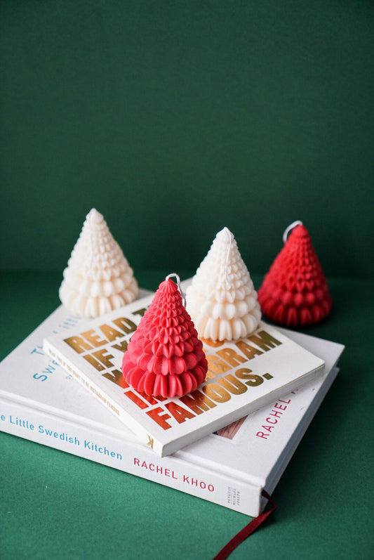 Origami Christmas Tree Candles